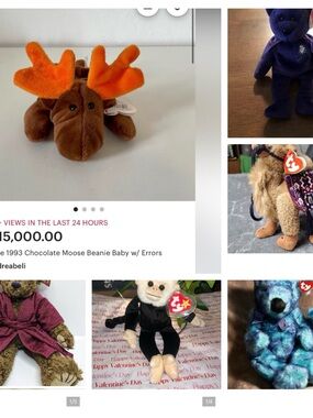 5Lb Box Of Ty Beanie Babies ALL RANDOM